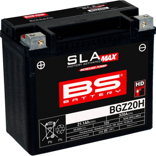 BS Battery - BS Battery SLA Max BGZ Factory-Activated AGM Maintenance-Free Battery - 300933