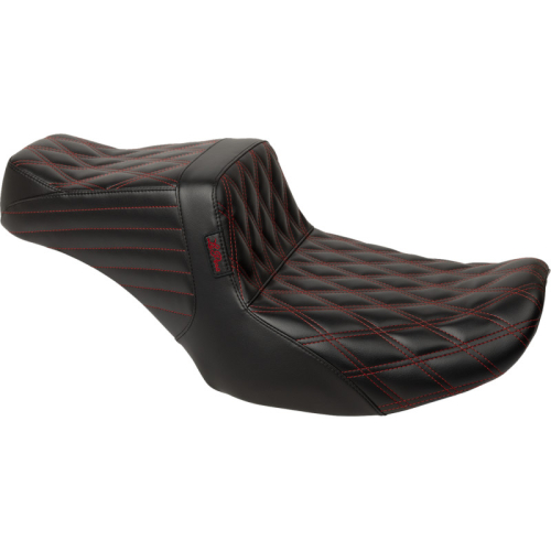 Le Pera - Le Pera Tailwhip Seat - Double Diamond w/ Red Thread - LV-587DD-R01