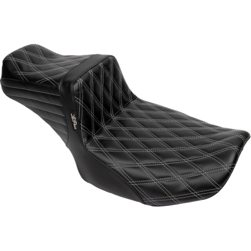 Le Pera - Le Pera Tailwhip Daddy Long Legs Seat - Double Diamond w/ Gray Thread - LV-587DLDD-GY01