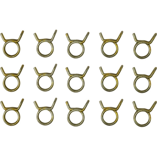 Helix Racing Products - Helix Racing Products Double Wired Hose Clamps - 3/8in. OD - 15 pcs. - 111-1380