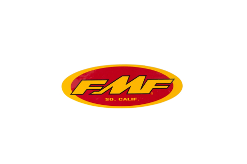 FMF Racing - FMF Racing Sticker FMF Logo Decal - Yellow/Red - 010592