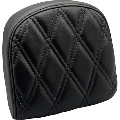 Le Pera - Le Pera Sissy Bar Pad - Double Diamond - Dull - L-SBP03DD-DULL