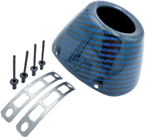 FMF Racing - FMF Racing 4.1 RCT Carbon Cap - Blue - 040694