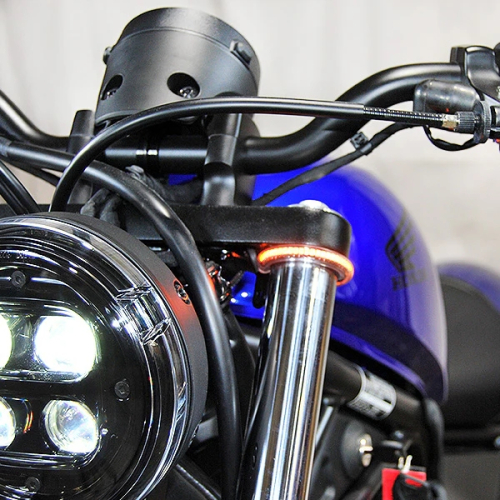 New Rage Cycles - New Rage Cycles Front Turn Signals - REBEL500-FB