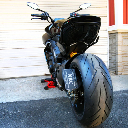 New Rage Cycles - New Rage Cycles Rear Turn Signals - Side Mount License Plate - DV4-RB-SIDE