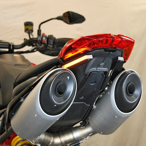 New Rage Cycles - New Rage Cycles Rear Turn Signals - with Side Mount License - 950-RB-SIDE