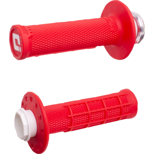 ODI - ODI Micro-X Half-Waffle v2 Lock-On Grips - Red/Black - H36MXR