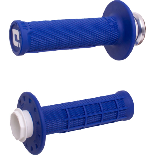 ODI - ODI Micro-X Half-Waffle v2 Lock-On Grips - Blue/Black - H36MXU