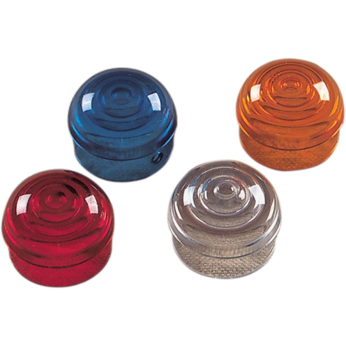 Drag Specialties - Drag Specialties Replacement Lens for Chrome Marker Lights - Amber - DS-282045