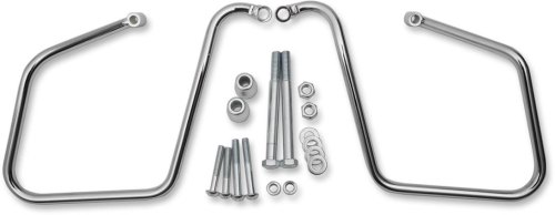 Drag Specialties - Drag Specialties Chrome Saddlebag Support Brackets - S77-0146DS