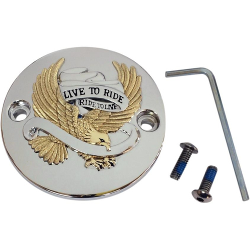 Drag Specialties - Drag Specialties Live to Ride Points Cover - Gold - I30-0223GA