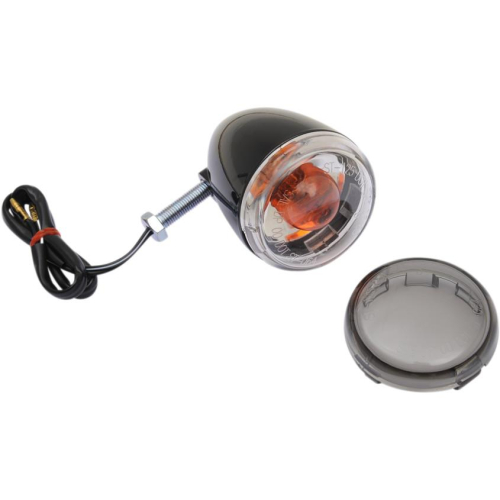 Drag Specialties - Drag Specialties DOT Compliant Rear Turn Signal - Gloss Black - L12-0232RB/M
