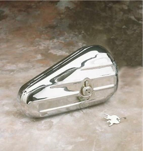 Drag Specialties - Drag Specialties Chrome Teardrop Toolbox - Left - DS373701