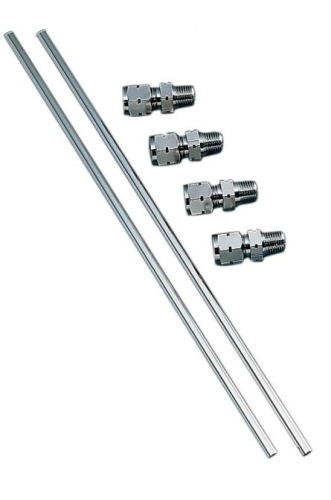 Drag Specialties - Drag Specialties Chrome Rocker Oil Lines - DS-246005