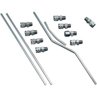 Drag Specialties - Drag Specialties Chrome Rocker Oil Line Set - DS-246010