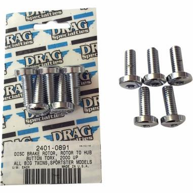 Drag Specialties - Drag Specialties Rear Disc Brake Mounting Kit - Black Chrome - MK772BK