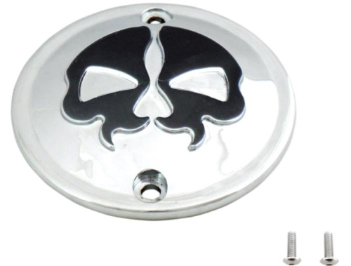Drag Specialties - Drag Specialties Split Skull Points Cover - Chrome - 78042B2