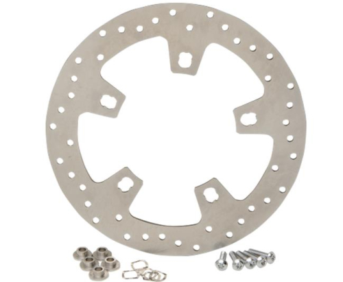 Drag Specialties - Drag Specialties Stainless Steel Drilled Brake Rotor - B06-0194AS