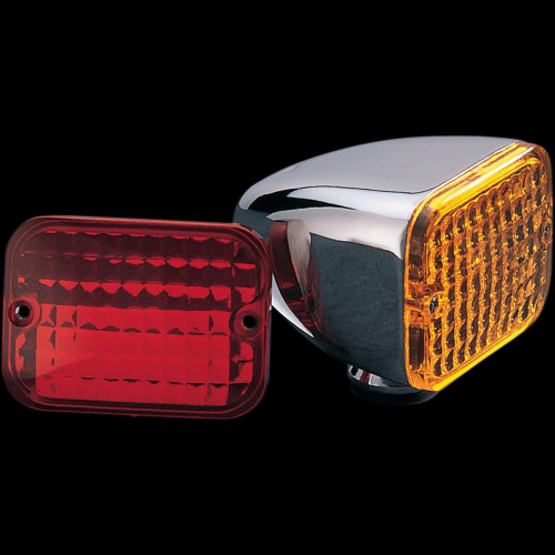 Drag Specialties - Drag Specialties Rectangular Marker Lights with Dual-Filament Bulb - DS-280169
