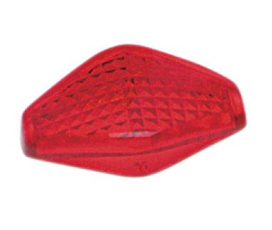 Drag Specialties - Drag Specialties Replacement Lens for Diamond Lights - Red - DS-285039