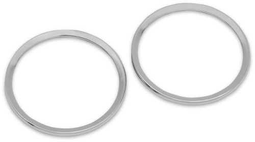 Drag Specialties - Drag Specialties Chrome Speaker Bezels - 2202-0063
