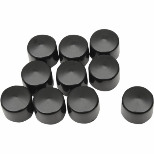 Drag Specialties - Drag Specialties Front Axle Caps - Black - 352090