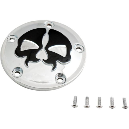 Drag Specialties - Drag Specialties Split Skull Points Cover - Chrome - 77524BB2