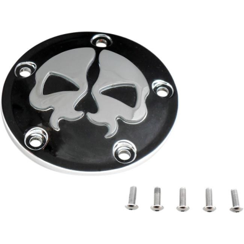 Drag Specialties - Drag Specialties Split Skull Points Cover - Black - 77524DB2