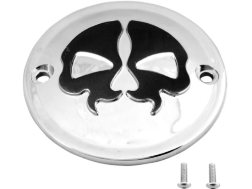 Drag Specialties - Drag Specialties Split Skull Points Cover - Chrome - 77525B2