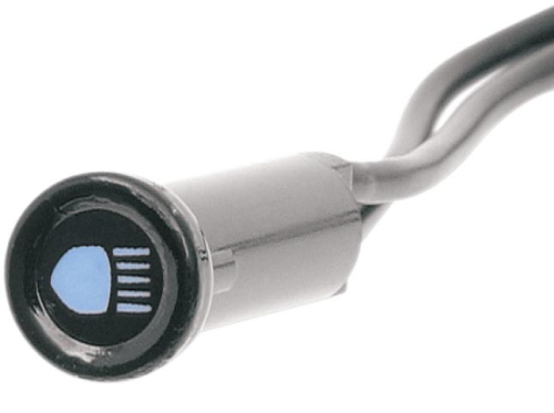 Drag Specialties - Drag Specialties Snap-In Indicator Light - High Beam Indicator - Black Bezel - 2212-0105