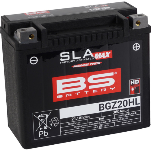 BS Battery - BS Battery SLA Max Factory-Activated AGM Maintenance-Free Battery - 300939