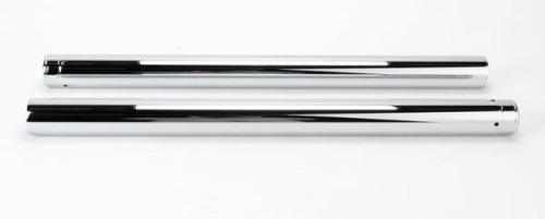 Custom Cycle - Custom Cycle 49mm Show Chrome Fork Tubes - 25.50in. - T 2013UC