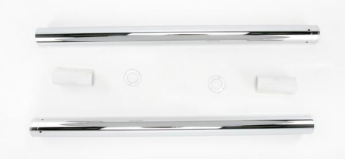 Custom Cycle - Custom Cycle 49mm Show Chrome Fork Tubes - 29.50in. - T 2015UC