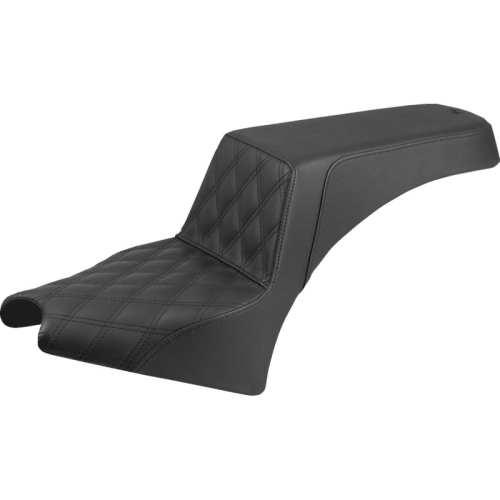 Saddlemen - Saddlemen Step-up Seat - Black - Gripper - Driver Lattice Stitch - I25-33-172
