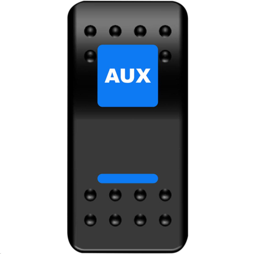 Moose Utility - Moose Utility Auxiliary Rocker Switch - Red - AUX-PWR