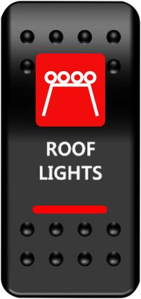 Moose Utility - Moose Utility Rocker Switch - On/Off Red Roof Light - RFL-PWR-R