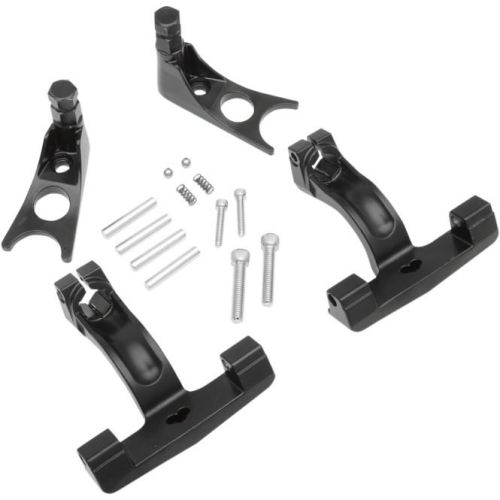 Drag Specialties - Drag Specialties Passenger Floorboard Mount Kit - Black - 1621-0513