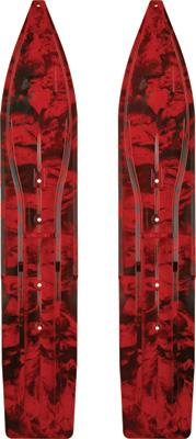 Slydog - Slydog 8in. Powder Hound Ski Bottoms with Black Loop - Swirl Black/Red - PH8SWRREDBLK