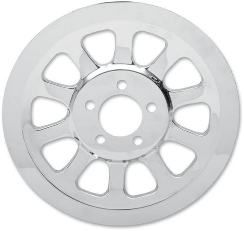 Drag Specialties - Drag Specialties Chrome Outer Rear Pulley Insert - 1201-0444