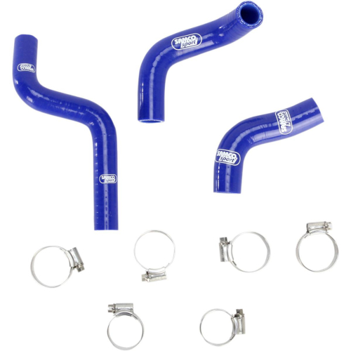 Moose Racing - Moose Racing Radiator Hose/Clamp Kit  - Blue - MBU-KAW-63-BL