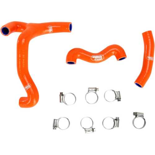 Moose Racing - Moose Racing Radiator Hose/Clamp Kit  - Orange - MBU-KTM-45-OR