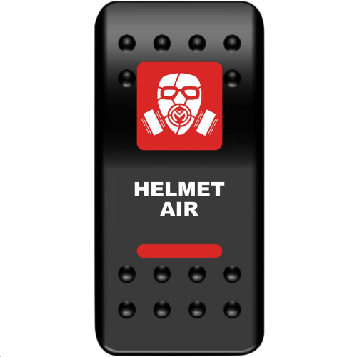 Moose Utility - Moose Utility Helmet Air Rocker Switch - Red - HMT-PWR-R