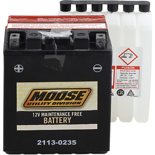 Moose Utility - Moose Utility AGM Maintenance-Free Battery - MTX14AH-BS