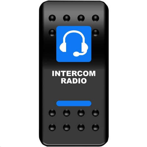 Moose Utility - Moose Utility Intercom Rocker Switch - Blue - COM-PWR