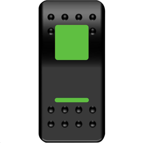 Moose Utility - Moose Utility Rocker Switch - On/Off Green - GNG-PWR