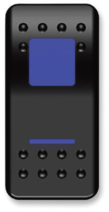 Moose Utility - Moose Utility Rocker Switch - On/Off Blue - GNB-PWR
