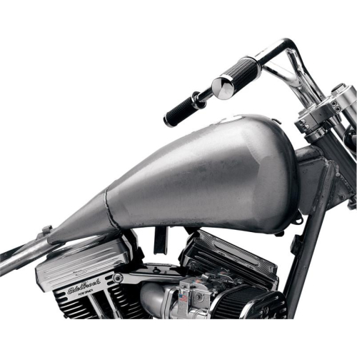 Drag Specialties - Drag Specialties Dash Style One-Piece Gas Tank w/ Fuel Gauge Bung & Single Screw-In Cap - 2in. Extended - 1914-1864