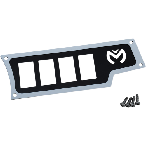 Moose Utility - Moose Utility Small 4 Switch Dash Plate - Right - White - 100-4351-PU