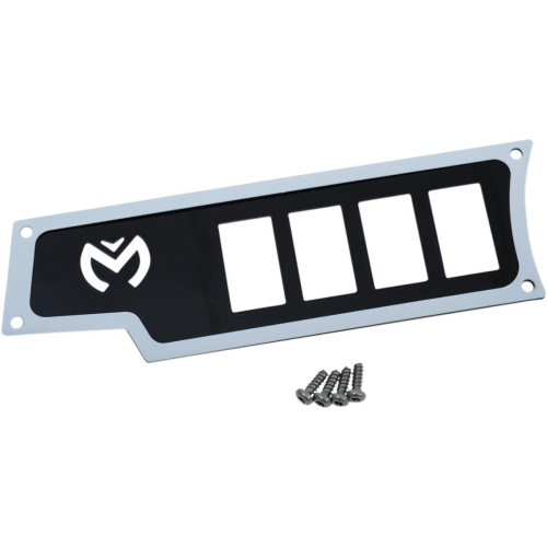 Moose Utility - Moose Utility Small 4 Switch Dash Plate - Left - White - 100-4341-PU