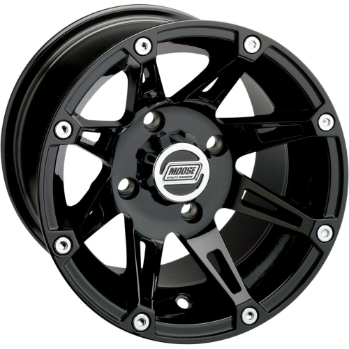 Moose Utility - Moose Utility Type 387X Rear Wheel - 12x8 - 2+6 Offset - 4/110 - Black - 387ML128110GB2